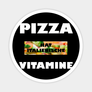 Pizza Hat Italienische Vitamine Magnet